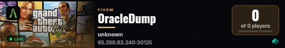 OracleDump live status badge
