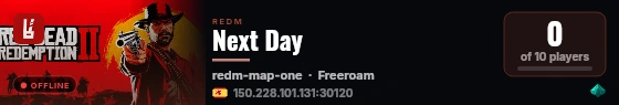 Next Day live status badge