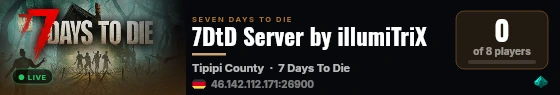 7DtD Server by illumiTriX live status badge