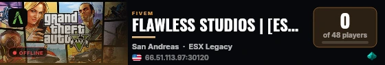 FLAWLESS STUDIOS | [ESX Legacy] live status badge