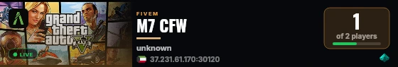 M7 CFW live status badge