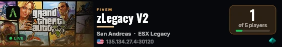 zLegacy V2 live status badge