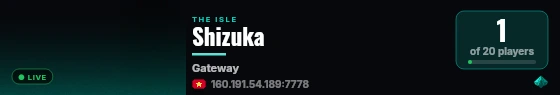 Shizuka live status badge