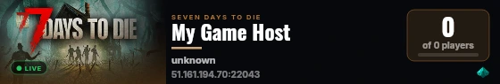 My Game Host live status badge