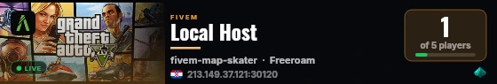 Local Host live status badge
