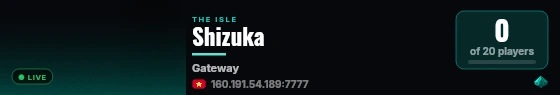 Shizuka live status badge