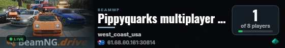 Pippyquarks multiplayer (flying planes etc) live status badge