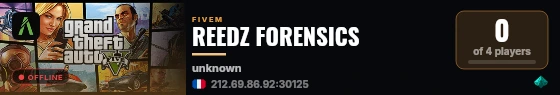 REEDZ FORENSICS live status badge