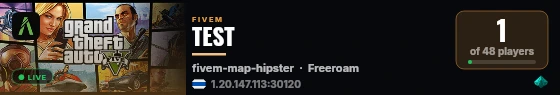 [FiveM Basic Server] TEST live status badge