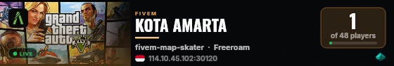 KOTA AMARTA live status badge