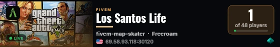 Los Santos Life live status badge