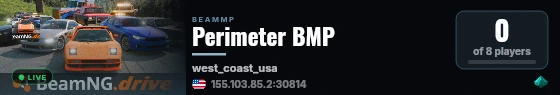 Perimeter BMP live status badge