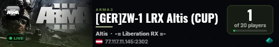 [GER]ZW-1 LRX Altis (CUP) live status badge
