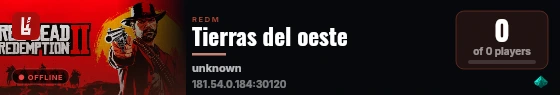 Tierras del oeste live status badge