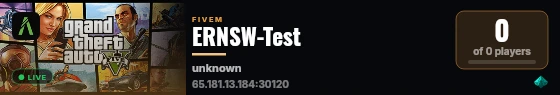 ERNSW-Test live status badge