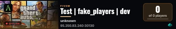 Test | fake_players | dev live status badge