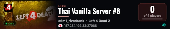 Thai Vanilla Server #8 live status badge