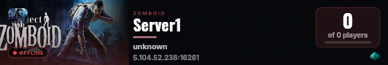 Server1 live status badge
