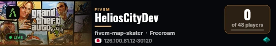 HeliosCityDev live status badge