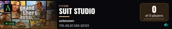 SUIT STUDIO live status badge