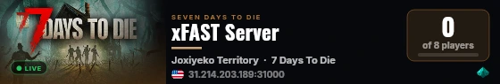 xFAST Server live status badge