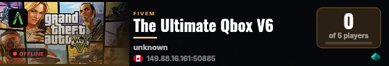 The Ultimate Qbox V6 live status badge