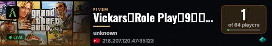 Vickars丨Role Play丨9月全Rp新服丨Q群:1075151170丨KOOK:38017476丨 live status badge