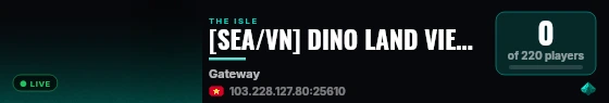 [SEA/VN] DINO LAND VIET NAM  SV 1- VOIP - ANH BEN live status badge