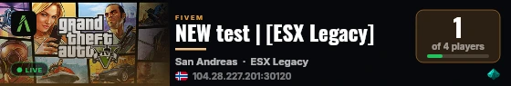 NEW test | [ESX Legacy] live status badge
