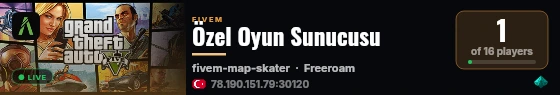 Özel Oyun Sunucusu live status badge