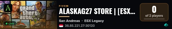 ALASKAG27 STORE | [ESX Legacy] live status badge