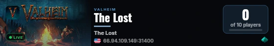 The Lost live status badge
