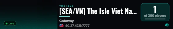 [SEA/VN] The Isle Viet Nam 07 - discord.gg/PVN live status badge
