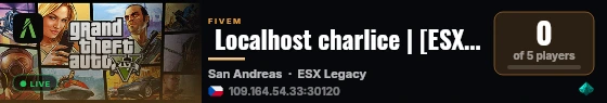  Localhost charlice | [ESX Legacy] live status badge