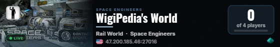 WigiPedia's World live status badge