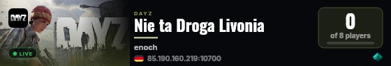 Nie ta Droga Livonia live status badge