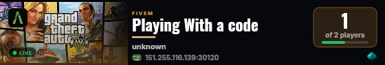 Playing With a code  live status badge