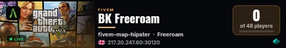 BK Freeroam live status badge