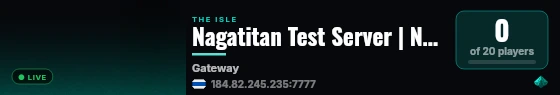 Nagatitan Test Server | Nagatitan.online live status badge