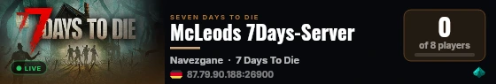 McLeods 7Days-Server live status badge