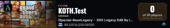 KOTH.Test live status badge