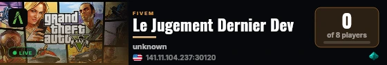 Le Jugement Dernier Dev live status badge