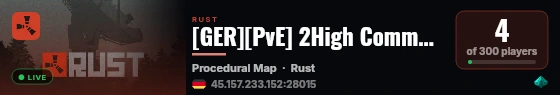 [GER][PvE] 2High Community | 100% VANILLA LOOT | CUSTOM EVENTS live status badge