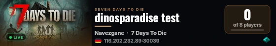 dinosparadise test live status badge