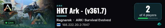 HKT Ark - (v361.7) live status badge
