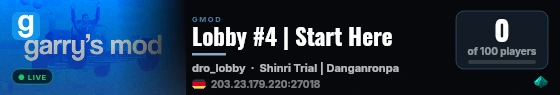 Lobby #4 | Start Here live status badge