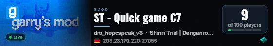 ST - Quick game C7 live status badge