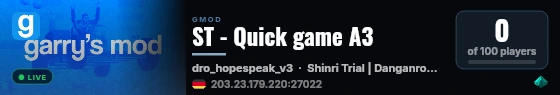 ST - Quick game A3 live status badge