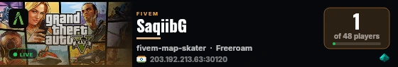 SaqiibG live status badge