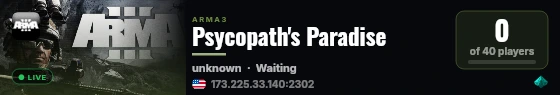 Psycopath's Paradise live status badge